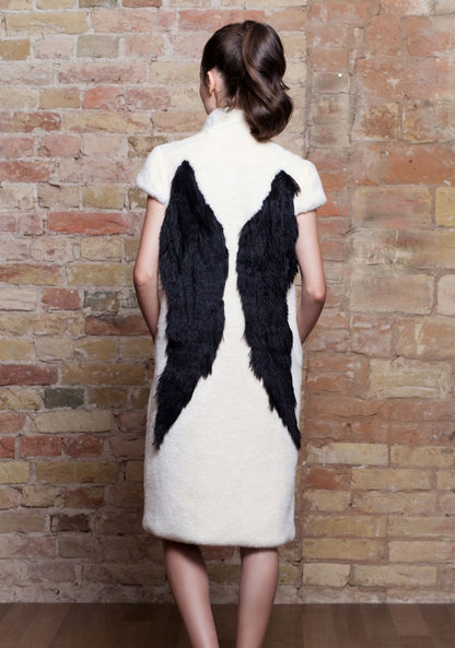 Faux fur women's vest - Mink Pearl