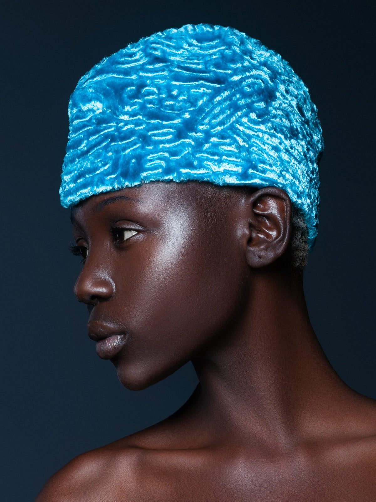 Forage Cap - Astrakhan Aquamarine