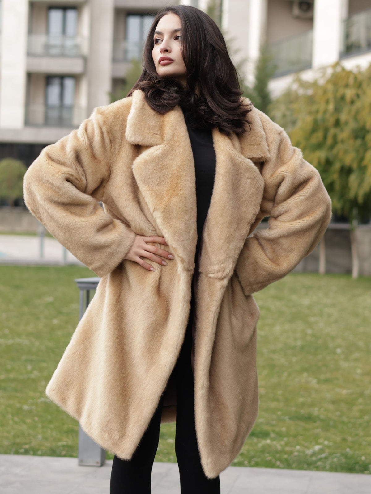 Coat - Mink Onyx