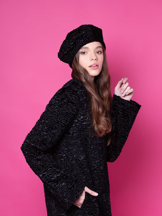 Beret - Astrakhan Obsidian