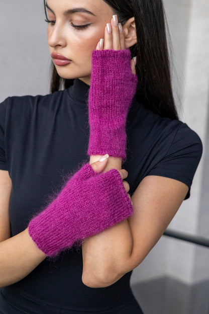 Mittens - Mohair Lilac