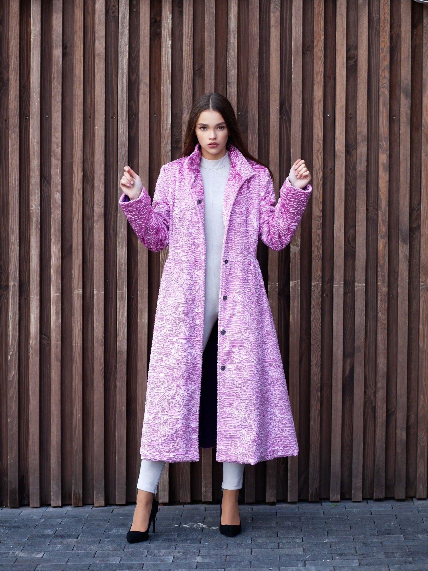Fur Coat
Astrakhan Fur
Women Coats
Pink Fur Coat
Long Pink Coat
Women's Coats
Pink Coat
Bright Fur Coat
Fall Coat
Faux Fur Coats
Long Coat
Luxury Coats
Fake Fur Coats
