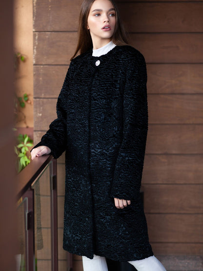 Luxury Fur
Luxury Coat
Women Coats
Luxury Gift
Black Women Coat
Fall Women Outwear
Long Black Coat
Classic Black Coat
Fake Karakul Coat
French Style Coat
Fall Winter Coats
Straight Jackets
Maxmara Style Coats