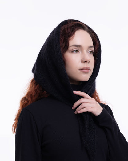 Headscarf - Mohair Black