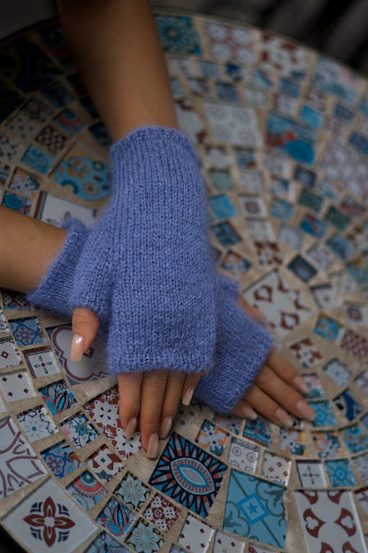 Mittens - Mohair Basalt Blue