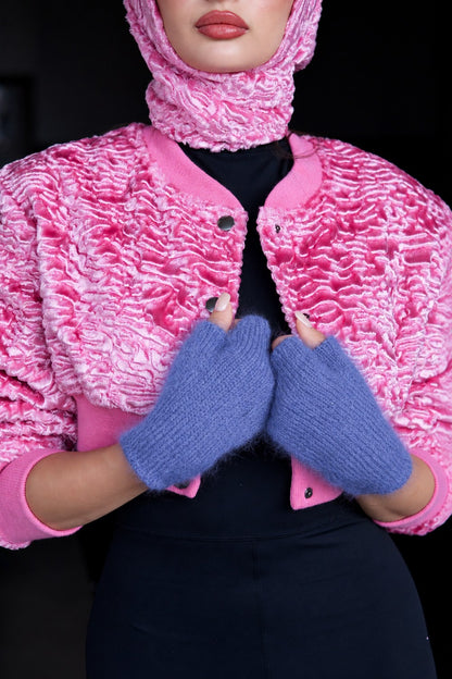 Mittens - Mohair Basalt Blue