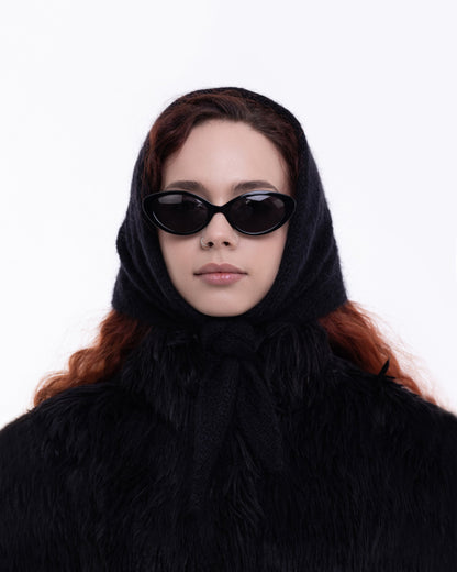 Headscarf - Mohair Black