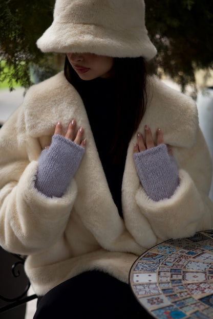 Mittens - Mohair Slate Grey