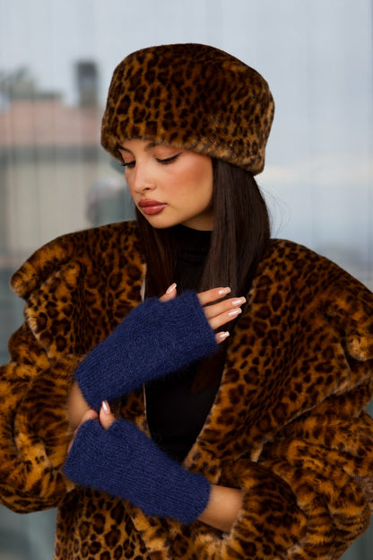 Mittens - Mohair Navy