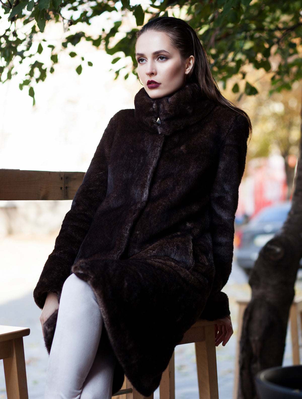 Coat - Mink Cappuccino