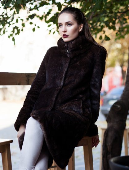 Coat - Mink Cappuccino