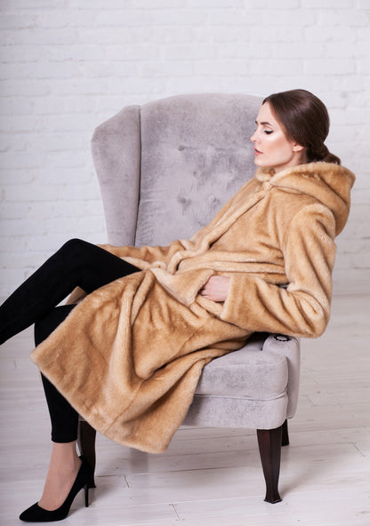 Coat - Mink Onyx