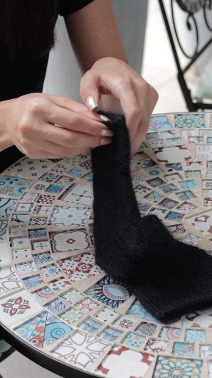 Mittens - Mohair Black