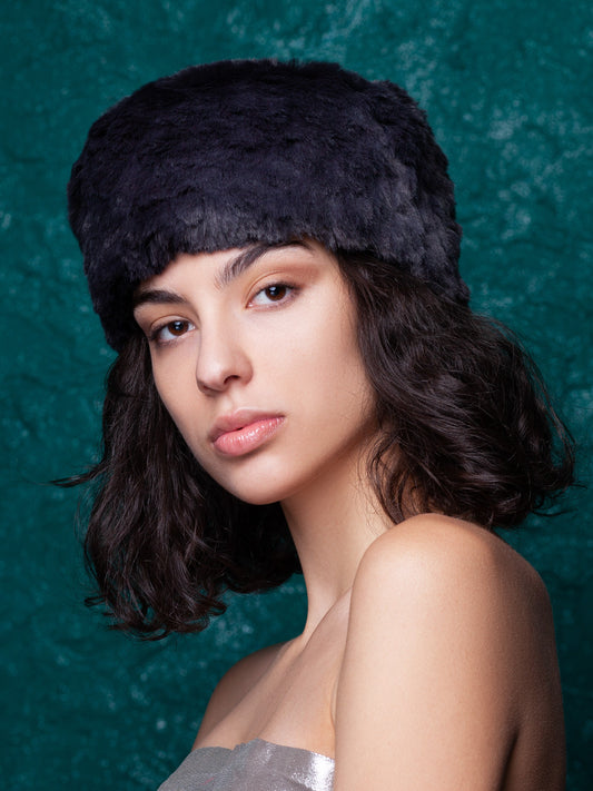 Headband - Chinchilla Knitted Graphite